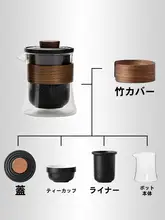 屋外用携帯茶具セット【ポータブルカップ・ティーポット・フィルター替え部品】