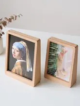 自然素材の桜の木製フォトフレーム【テーブルスタンド・人像用】