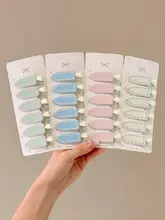 可愛らしい無痕のヘアクリップ【サイドバング・ダッククリップ】