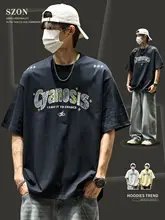 アメリカンスタイル 半袖Tシャツ【カジュアル・刺繍デザイン・コットン】