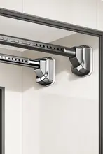 穴あけ不要の伸縮棒 固定用ステンレス製物干し竿【バルコニー、窓、クローゼット、トイレに適用】