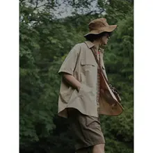 cityboy メンズ超ゆったり短袖シャツ【レトロ・夏用】