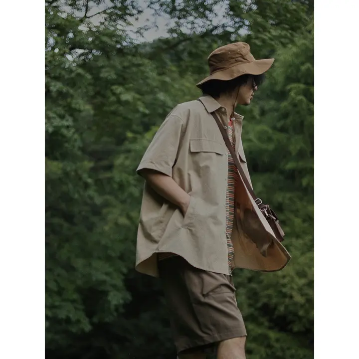 cityboy メンズ超ゆったり短袖シャツ【レトロ・夏用】