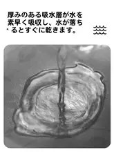 吸水性のあるバスルーム用滑り止めマット【バスルーム・洗面台用・デザインタイル風】