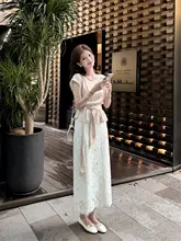 高級感あふれるハイウエストアシンメトリータイトスカート【夏用・軽やか・女性用】