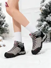 冬季用 高筒 登山用スノーブーツ【防寒・滑り止め・クッション付き・加絨】