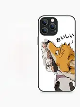 スマホケース ガラス フェンリル イラスト 狼柄 iPhone対応 Android対応