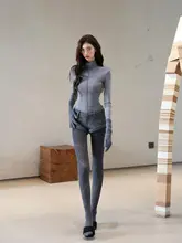 高パフォーマンスのタートルネックニット【シルエットを美しく見せる・秋冬用・長袖】