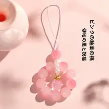 琉璃桃子スマホストラップ【桃花デザイン・指輪付き・ギフト向け】
