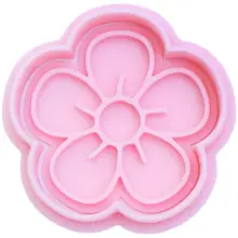 春のミニフラワー3Dクッキー型【バンブー・ツバメ・リーフデザイン】