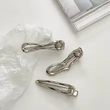 シンプルで洗練されたデザイン！シルバー系 前髪クリップ【サイドフリンジ用・アクセサリー】