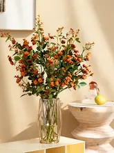 ナンジュウジセイの造花 小さなバラの高級装飾花【リビング・ダイニングテーブル用】