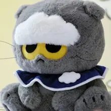 灰色毛糸の猫型マスコットキーホルダー【ファッション雑貨・可愛いインテリア】