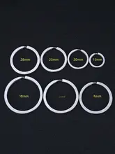 304ステンレス鋼製キーホルダーリング【DIY用アクセサリー・男女兼用・厚手・丸型】