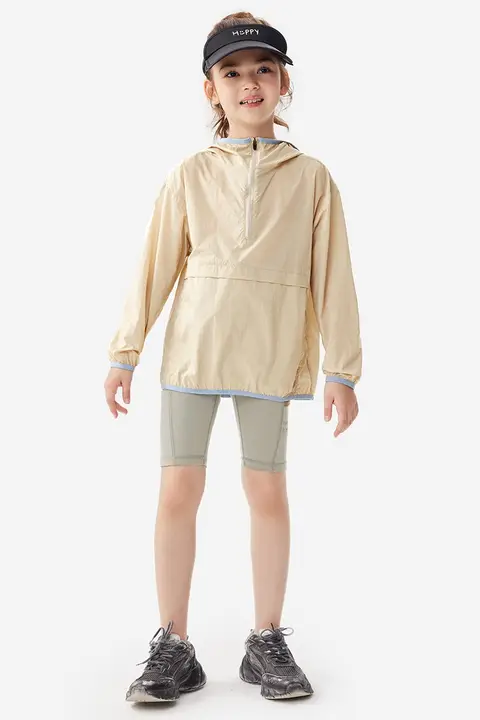 女児用 UVカット防寒衣【UPF50+・軽量・夏用】