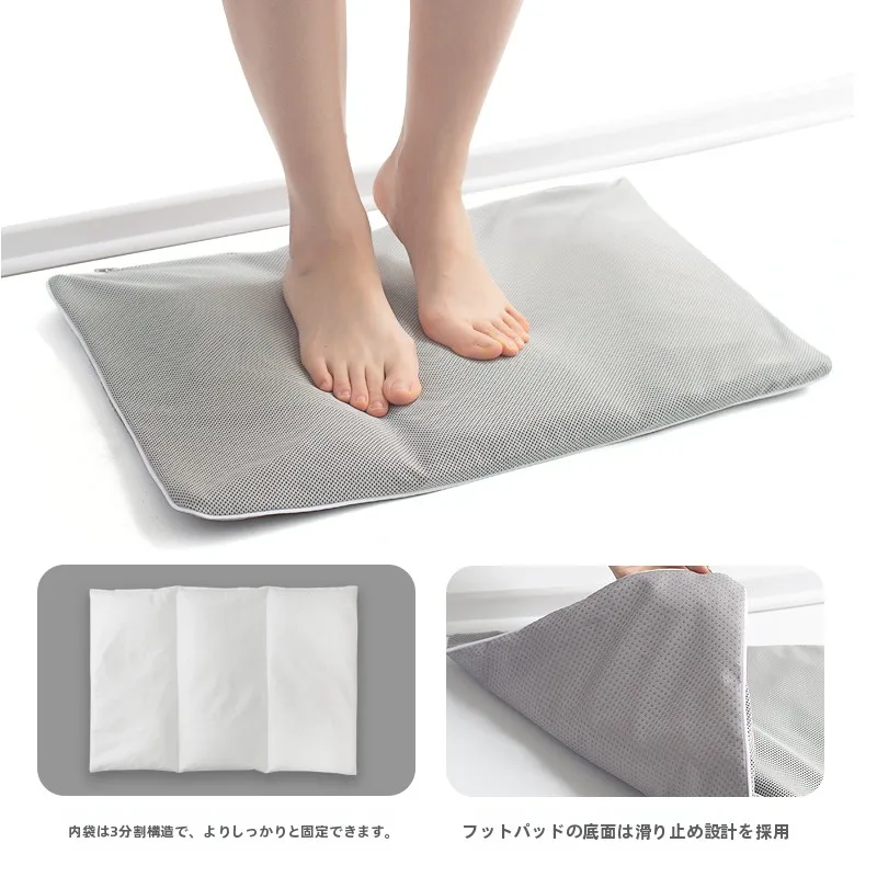 速乾性の珪藻土マット：浴室・トイレ・入口で実用性を実証