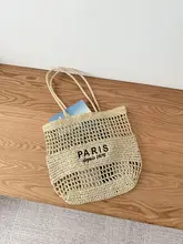 アルファベット刺繍の大容量ショルダーバッグ【ファッション・カジュアル・トートバッグ】