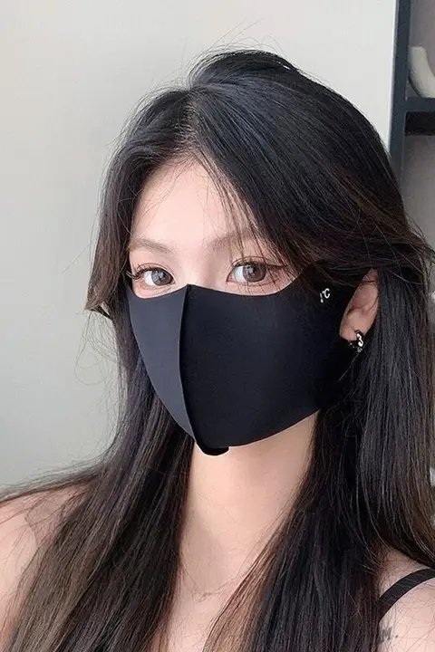無痕 抗紫外線 フェイスマスク【女性用・通気性・立体デザイン・全顔カバー】
