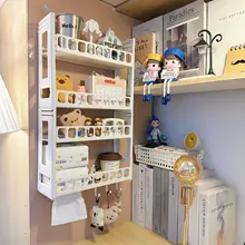 穴あけ不要の壁掛け収納ラック【寝室用・おしゃれなデザイン】