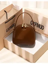 レトロな牛革製ハンドバッグ【通勤用・ショルダー・小型】