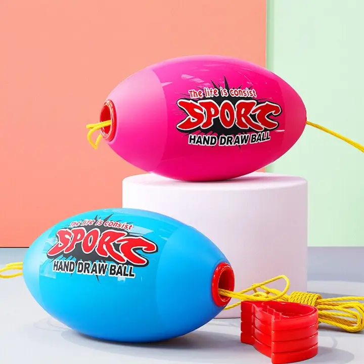 子供用ラリーボール【親子で楽しむ感覚統合トレーニング器具・ダブルエラティックボール】（セットアップ対応）