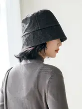 印計谷羽 デザイナーオリジナル 柿染めクシュクシュバケットハット【秋冬用・女性用】