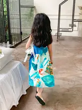女の子用夏のワンピース【ノースリーブ・おしゃれ・プリンセスデザイン・リゾート用】