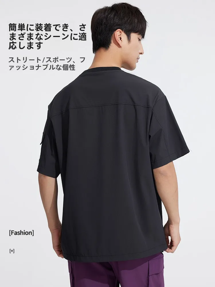 Camel メンズ半袖Tシャツ：アウトドア用軽量ゆったりデザインの通気性と快適性を実証