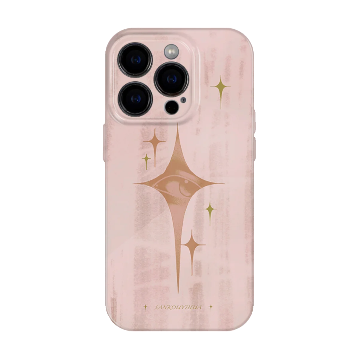 星星の眼 iPhone用フィルムケース：全包設計で耐衝撃性とシンプルアートが融合したおすすめ選択