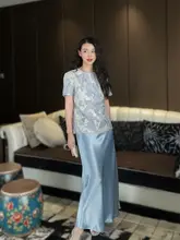 極上の柔らかさの加密酢酸ハイウエストマーメイドスカート【シンプルデザイン・夏用・フィット感あり】