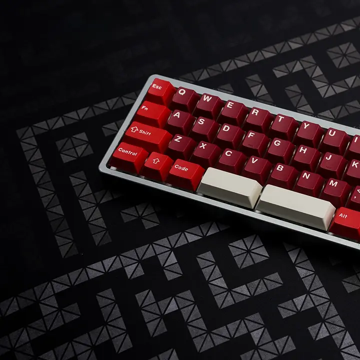 シンプルデザイン 大型マウスパッド【ブラック＆グレー・ゲーム用・デスクマット】