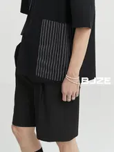 Tシャツ メンズ 半袖 ストライプ パッチワーク ゆったり カジュアル 夏 「BJZE」