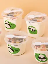 ヨーグルトカップ プリンカップ ゼリー碗 デザート専用 ボックス付き 蓋付き