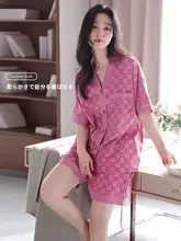夏用の短袖パジャマ【極上の柔らかさ・純綿・ルーズフィット】