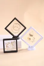 防塵の浮遊ボックス【PE薄膜製・ジュエリー収納用・耳飾りやブレスレット展示】（セットアップ対応）