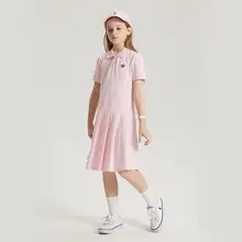 ポロワンピース【夏用・学院風・ショートスリーブ・プリーツスカート】（セットアップ対応）