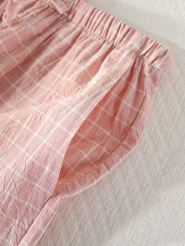 汗臭い服に効果的な素材は何か？カジュアルなチェック柄の夏用ルームパンツが解決する実証