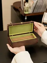 高級感ある木製線香入れ【シンプルな長方形・香木収納用】