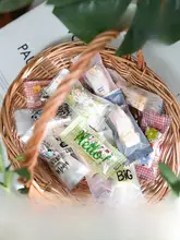 包装袋 ヌガーキャンディー 使用透明袋子 太さキャラメルナッツ キャンディー用紙 100個