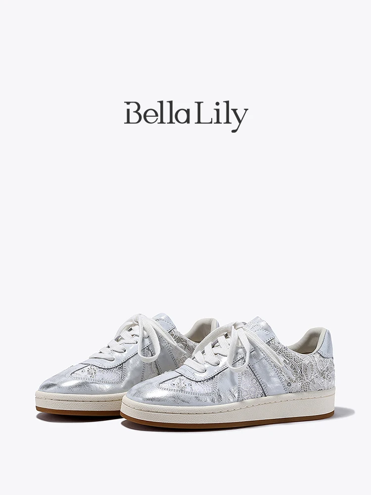 レースアップスニーカー レディース：Bella Lilyの軽量調整型カジュアルモデルが提供する歩きやすさとフィット感