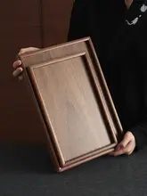 胡桃木製茶盤【家庭用・高級感・ティーカップ用】