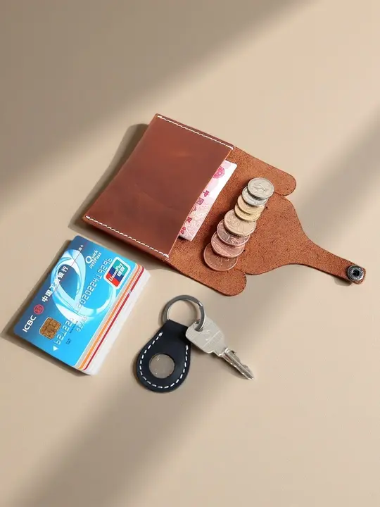 小銭入れ カードケース 一体型 本革 コンパクト シンプル ヴィンテージ カジュアル ユニセックス 学生