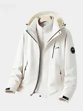 防風機能付き メンズ秋冬用アウター ジャケット【三合一デザイン・スポーツスタイル】