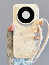 可愛いドット柄ミッフィーウサギデザインのスマホケース【液体シリコン・防摔・ハングストラップ対応】