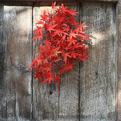 紅葉の造花：新中式リビング装飾に最適な盆栽素材の選定ガイド