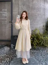 新中式デザインのシャツワンピース【春秋用・エアリーなチュールスカート・2点セット対応】
