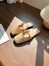 羊皮製のひもなしスリッポンフラットシューズ【夏用・美しいデザイン・女性用】（セットアップ対応）