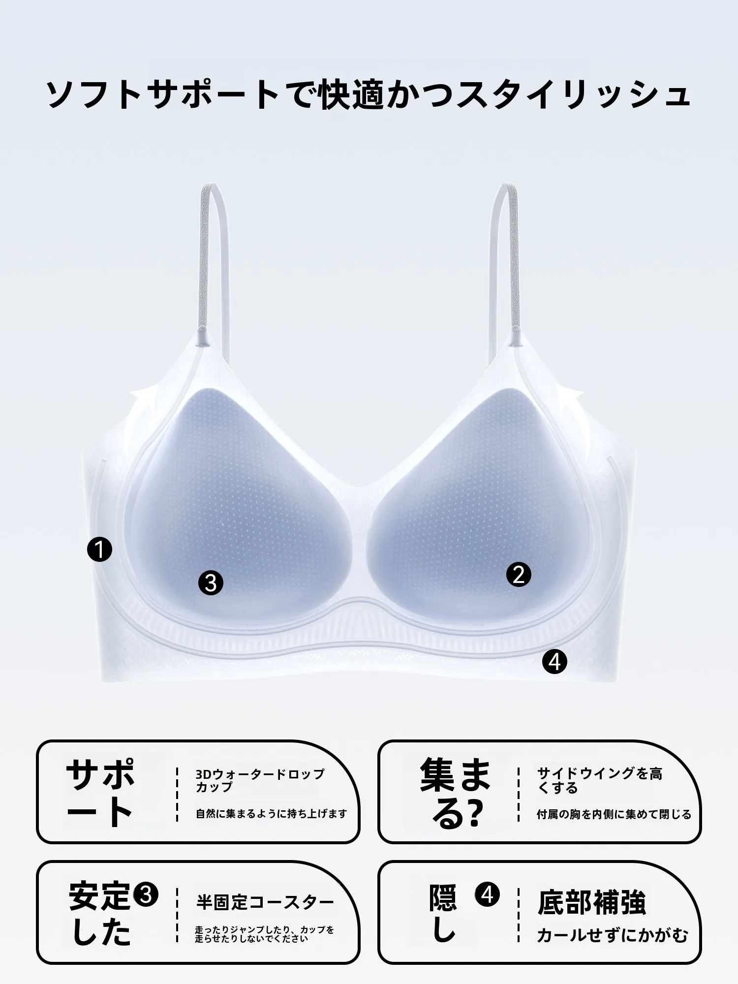 ノンワイヤーブラジャーの安定性とフィット感：都市丽人DLDYT2B50524-SYの実際の性能解析