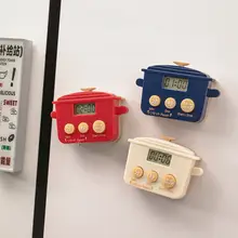 磁石付きおしゃれなデザインのキッチンタイマー【琺瑯鍋型・創意的な電動炊飯器スタイル】