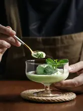 手作り高脚グラス【デザートカップ・アイスクリーム・家庭用・シャンパン・コーヒー】